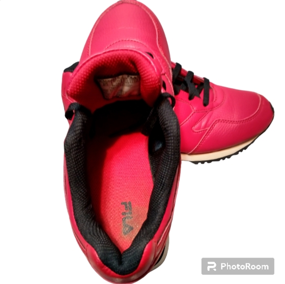 FILA Tennis Shoes, Red with Black Lace's. Lots of Life Left in these Babies! EUC - Picture 5 of 13